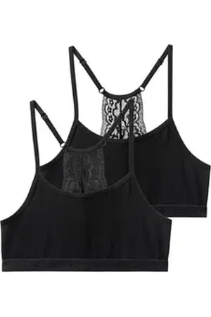 Buffalo Bustier (Packung, 2-tlg) Ringerücken aus schöner Spitze schwarz 158/164