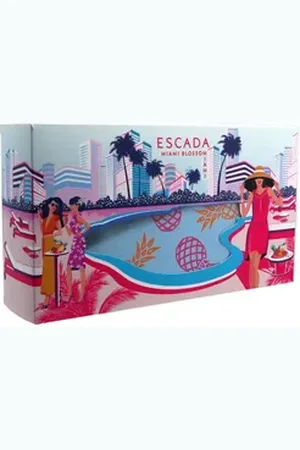 Escada Eau de Toilette Miami Blossom Geschenkset 30ml Eau De Toilette EDT Spray, Kosmetiktäschchen