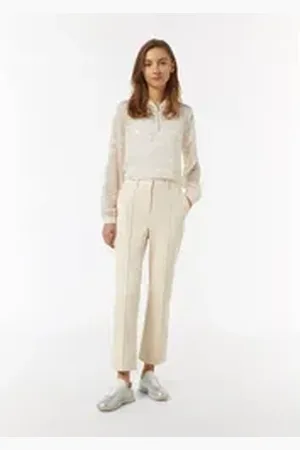 Comma, Comma casual identity 7/8-Hose Hose mit Flared Leg in Lederoptik 44