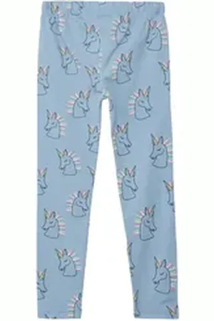 QS by s.Oliver Junior Leggings mit All-Over Print blau 140