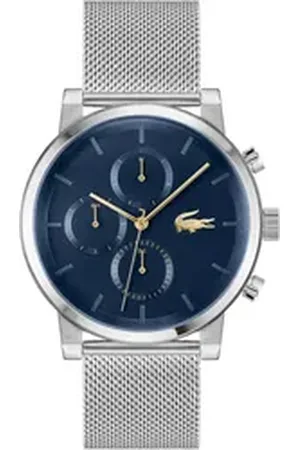 Lacoste Multifunktionsuhr REPLAY 2011409, Armbanduhr, Quarzuhr, Herrenuhr, Edelstahlarmband, analog silberfarben