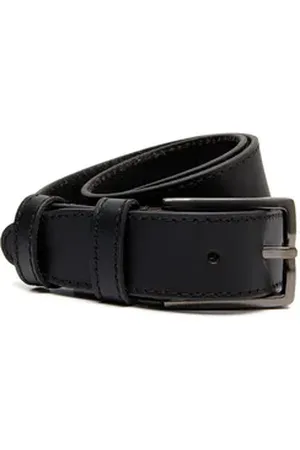 Chesterfield Synthetikgürtel Tanaro Belt aus echtem Büffelleder schwarz W105
