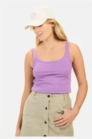 Camel Active Tanktop aus reiner Baumwolle lila XL
