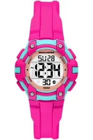 Skechers Chronograph ANOKA SR2149, Quarzuhr, Armbanduhr, Kinderuhr, Mädchen, digital, Tag, Wochentag rosa