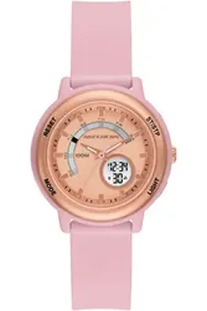 Skechers Chronograph SALERNO SR6329, Quarzuhr, Armbanduhr, Damenuhr, Silikonarmband, analog, digital rosa