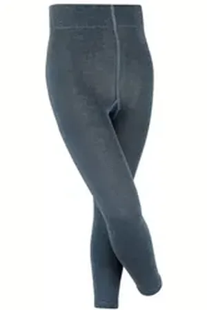 Falke Strickstrumpfleggings Family (1 St) mit nachhaltiger Baumwolle blau 110-116