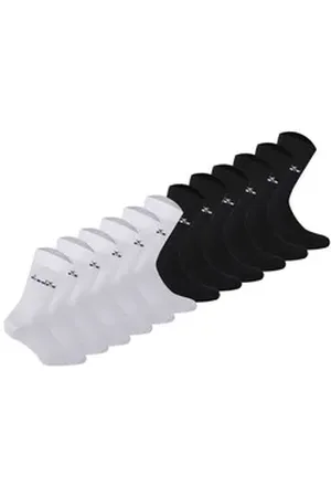 Diadora Sportsocken Unisex Socken 12er Pack Baumwolle (Packung, 12er Pack) schwarz|weiß 43-46