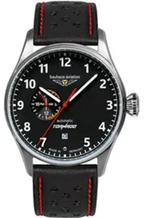 Bauhaus Automatikuhr Tornado 2764-2, Armbanduhr, Herrenuhr, Made in Germany, Mechanische Uhr, analog, Tag schwarz