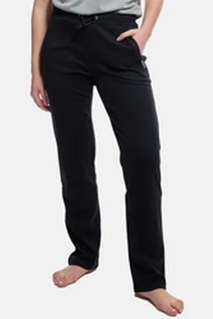 HAJO Jogginghose Klima-Komfort (1-tlg) Freizeit / Jogginghose - Baumwolle - Zwei Seitentaschen mit Zipper schwarz 40