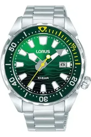 Lorus Quarzuhr RH949RX9, Armbanduhr, Herrenuhr, Edelstahlarmband, analog, Datum, Leuchtindizes silberfarben