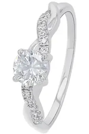 QS by s.Oliver Silberring Ring für Damen, 925 Sterling Silber (Ring, 1-tlg) silberfarben 50