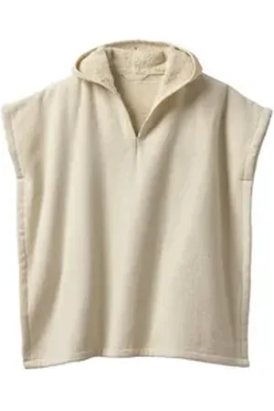 Vertbaudet Badeponcho, Recycelte Baumwolle beige|gelb 86/98