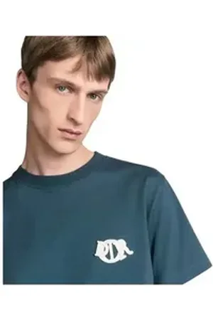 Dior Print-Shirt M blau M