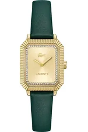 Lacoste Quarzuhr PARISIENNE 2001442, Armbanduhr, Damenuhr, Lederarmband, analog grün