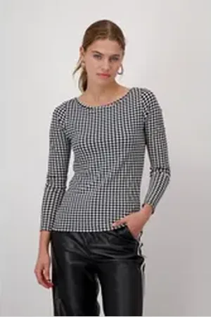 monari Langarmshirt schwarz 38