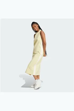 adidas Sportswear Maxikleid ESSENTIALS 3-STREIFEN LONG RACERBACK KLEID grau L