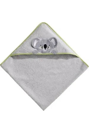 Erwin Müller Kapuzenhandtuch Kapuzenbadetuch "Koala", Frottier (1-St), Walk-Frottier Tiermotiv grau