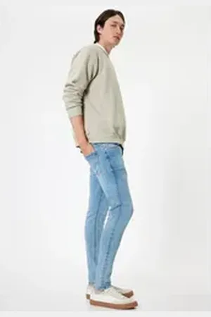Koton Skinny-fit-Jeans Normale Leibhöhe Skinny blau 31/30