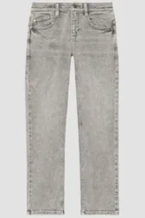 QS by s.Oliver 5-Pocket-Jeans Jeans Pete / Mid Rise / Straight Leg / verstellbarer Bund / Waschung Waschung grau 152/BIG