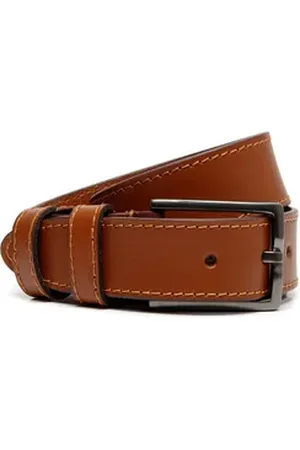 Chesterfield Synthetikgürtel Tanaro Belt aus echtem Büffelleder braun W125