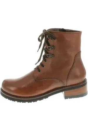Everybody LYSI - Lässige Schnürboots Ankleboots braun 37 EU