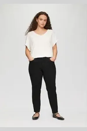 QS by s.Oliver Bequeme Jeans Ankle-Jeans / Skinny Fit / Mid Rise / Skinny Leg schwarz 50