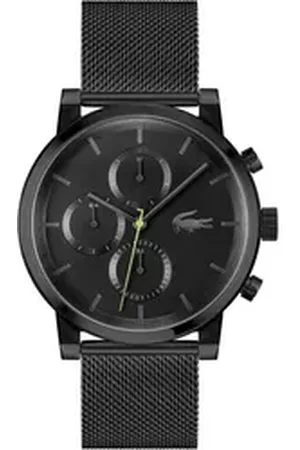 Lacoste Multifunktionsuhr REPLAY 2011411, Armbanduhr, Quarzuhr, Herrenuhr, Edelstahlarmband, analog schwarz