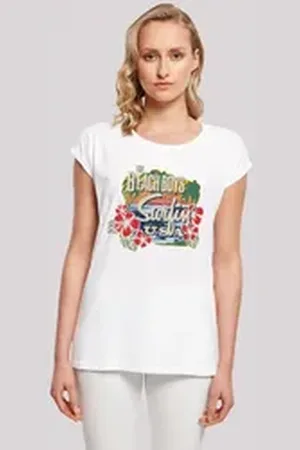 F4NT4STIC T-Shirt The Beach Boys Musik Band Tropical Premium Qualität weiß XL