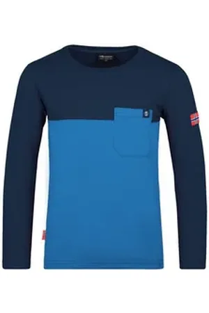 TROLLKIDS Longsleeve Bergen blau 140