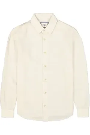Garcia Langarmhemd festlich beige|weiß 164/170
