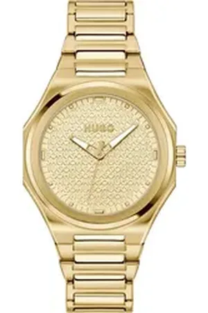 HUGO BOSS Quarzuhr #GRAIL FOR HER 1540177, Armbanduhr, Damenuhr, Silikonarmband, analog goldfarben