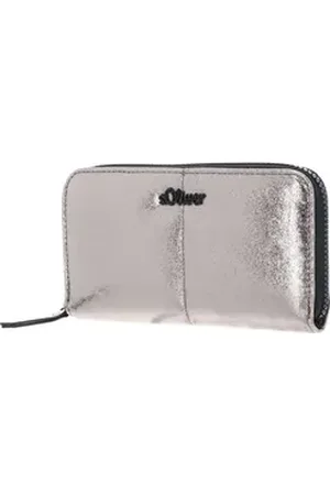 QS by s.Oliver Geldbörse Ziparound Wallet silberfarben