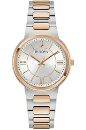 BULOVA Quarzuhr 98L327, Armbanduhr, Damenuhr, Edelstahlarmband, analog bunt