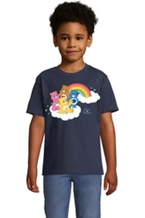 Blondie & Brownie T-Shirt Kinder Glücksbärchis Care Bears Hab-Dich-lieb Bärchis Wolkenland blau|gelb 86/94