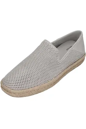 TOMS SANTIAGO Espadrille Light Gray Diamond Perforated Suede grau 47,5 EU