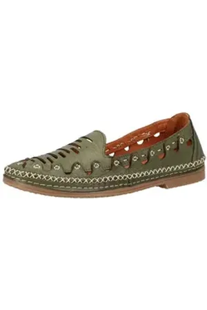 Cosmos Slipper Leder Slipper grün 42 EU