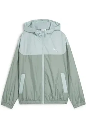 PUMA Windbreaker Windjacke mit Meshfutter Jugendliche grün 128