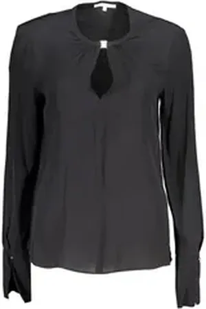 Patrizia Pepe Blusenshirt Elegante Damenbluse Schwarz – Lange Ärmel 40