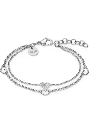 Guido Maria Kretschmer Collection Edelstahlarmband GMK Damen-Armband Edelstahl 19 Farbstein silberfarben