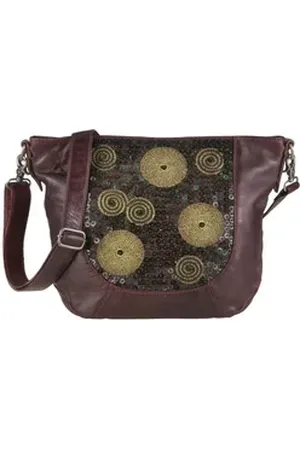 Billy The Kid Umhängetasche Zari, Schultertasche, Damentasche, Handtasche, Lammnappa rot