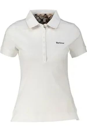 Barbour Poloshirt Damen Poloshirt PORTSDOWN Kurzarm (1-tlg) weiß 40
