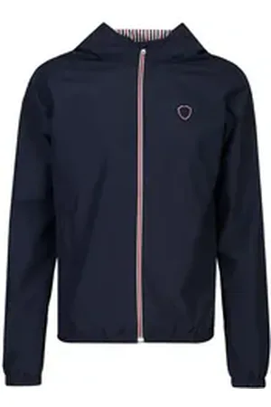 19V69 Italia Blouson JO FLAG mit dezentem Logo und gestreiftem Innenfutter, sportlicher Look blau L