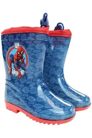 Marvel Spiderman Kinder Jugend Regenstiefel Stiefel Gr. 26 bis 34 blau 30 EU