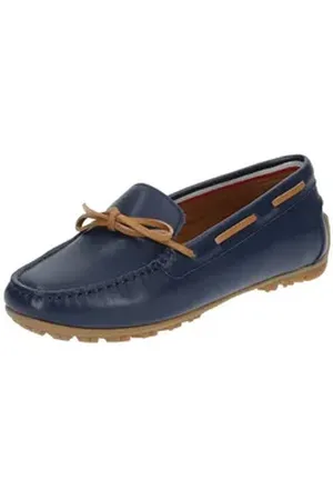 Geox Mokassin Leder Mokassin blau|braun 41 EU