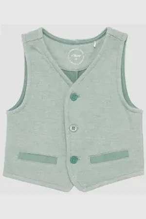 QS by s.Oliver Sweatweste Festive Weste aus strukturierter Sweatware 92
