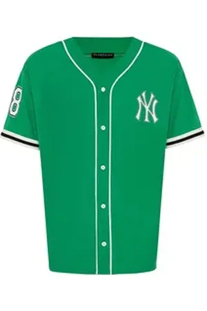 Redbridge T-Shirt mit Knopfleiste - Baseball-Shirt - Sportlicher Look, Regular Fit grün XL
