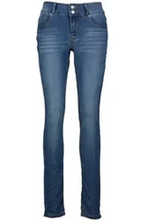 Buena Vista 5-Pocket-Jeans Damen Jeans TUMMYLESS STRETCH DENIM (1-tlg) blau XL