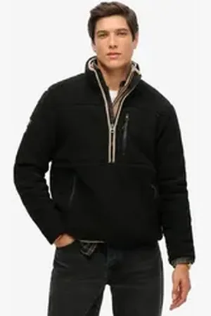 Superdry Fleecepullover OUTDOOR FLEECE HALF ZIP schwarz XL