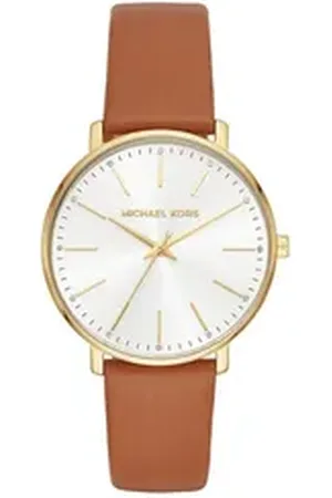 Michael Kors Luxusuhr Damen Analog Quarz Uhr mit Leder Armband