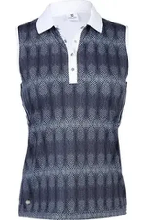 Daily Sports Poloshirt Polo Milou Nostalgic Ocean Sleeveless Blau Damen L